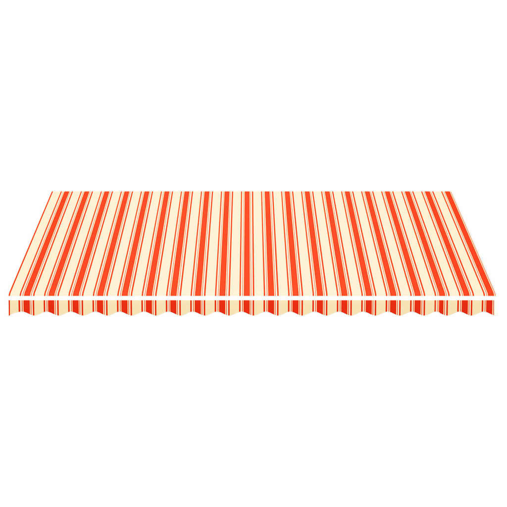 Erstatningsduk for markise gul og oransje 500x300 cm polyester