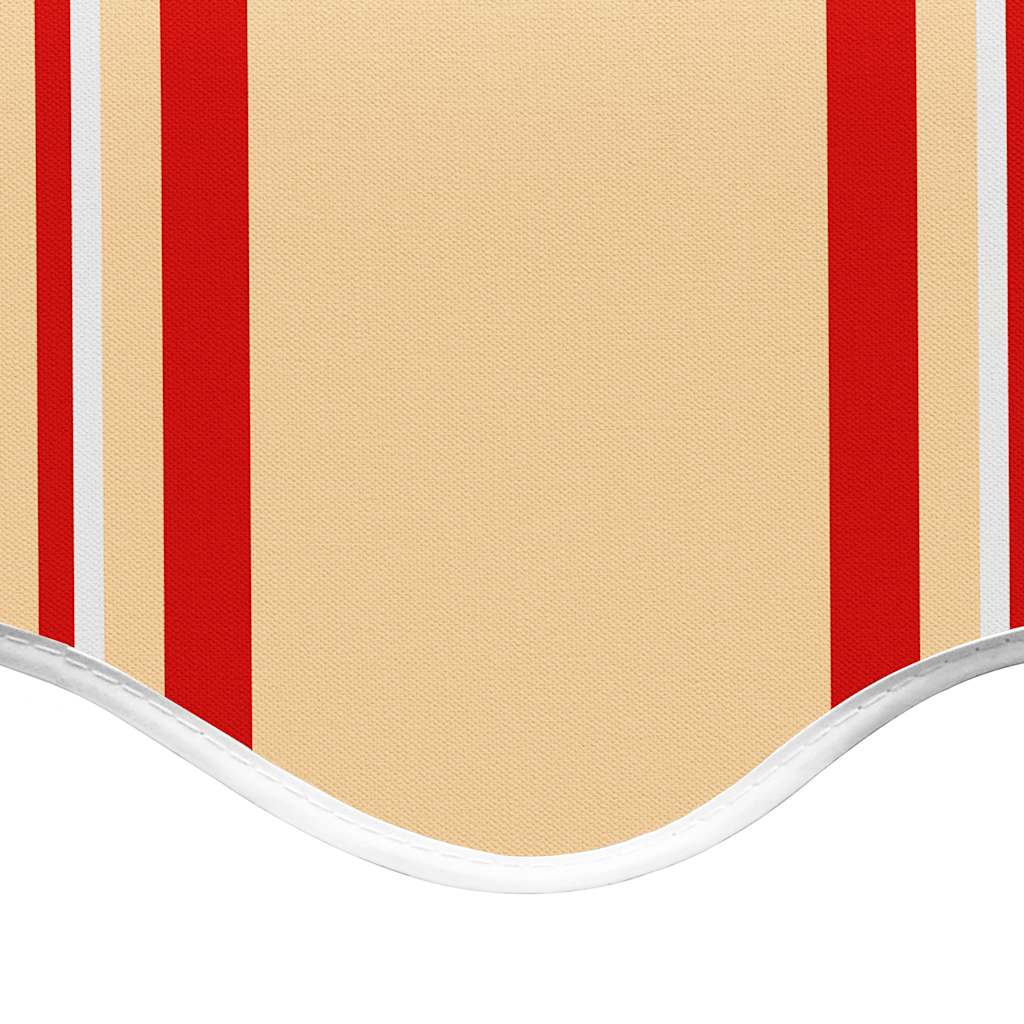 Erstatningsduk for markise gul og oransje 580x295 cm polyester