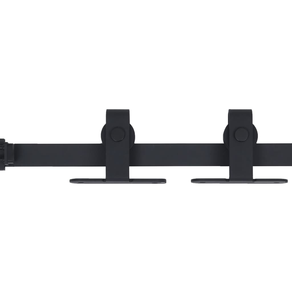 Mini skyvedørsett karbonstål 122 cm