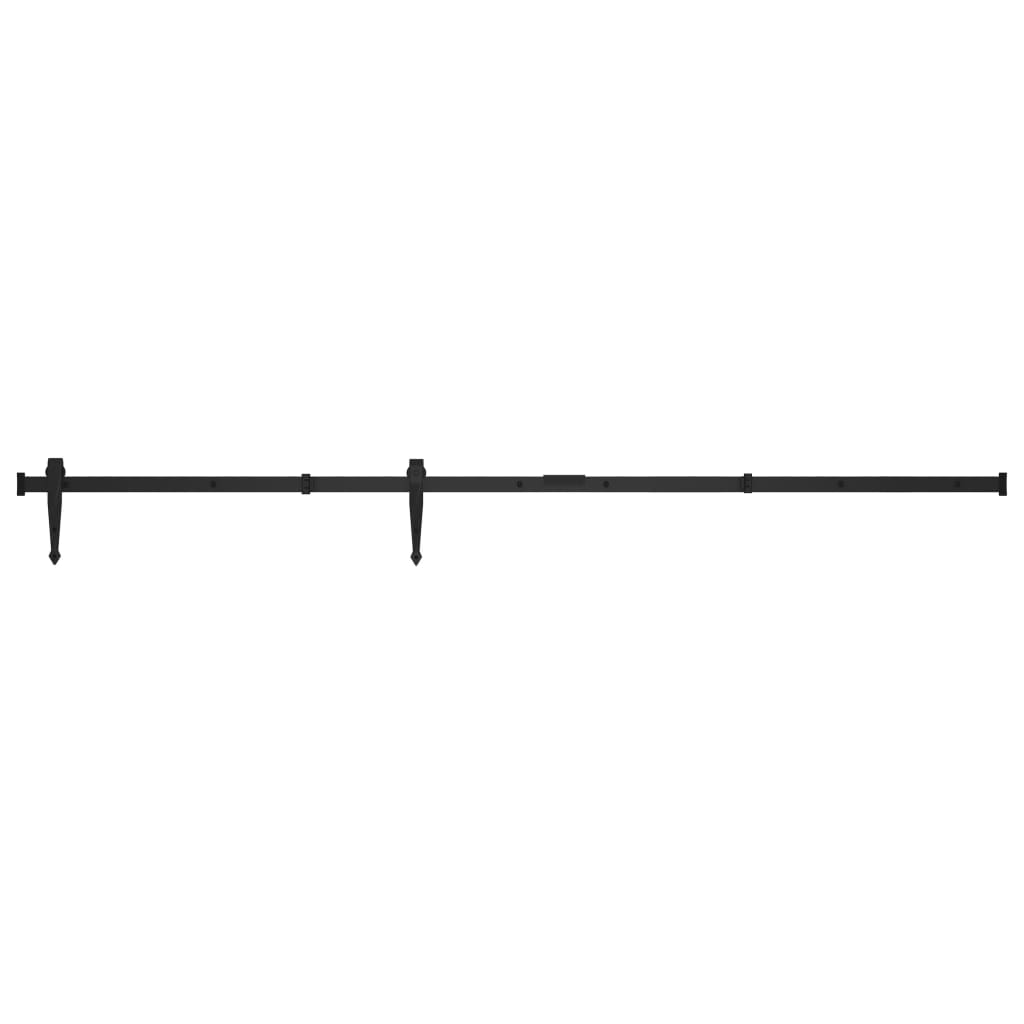 Mini skyvedørsett karbonstål 152 cm