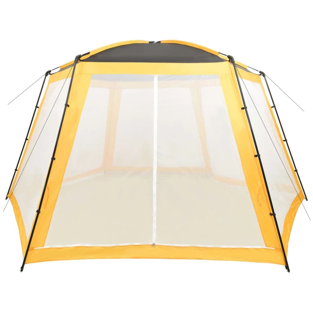 Bassengtelt stoff 590x520x250 cm gul