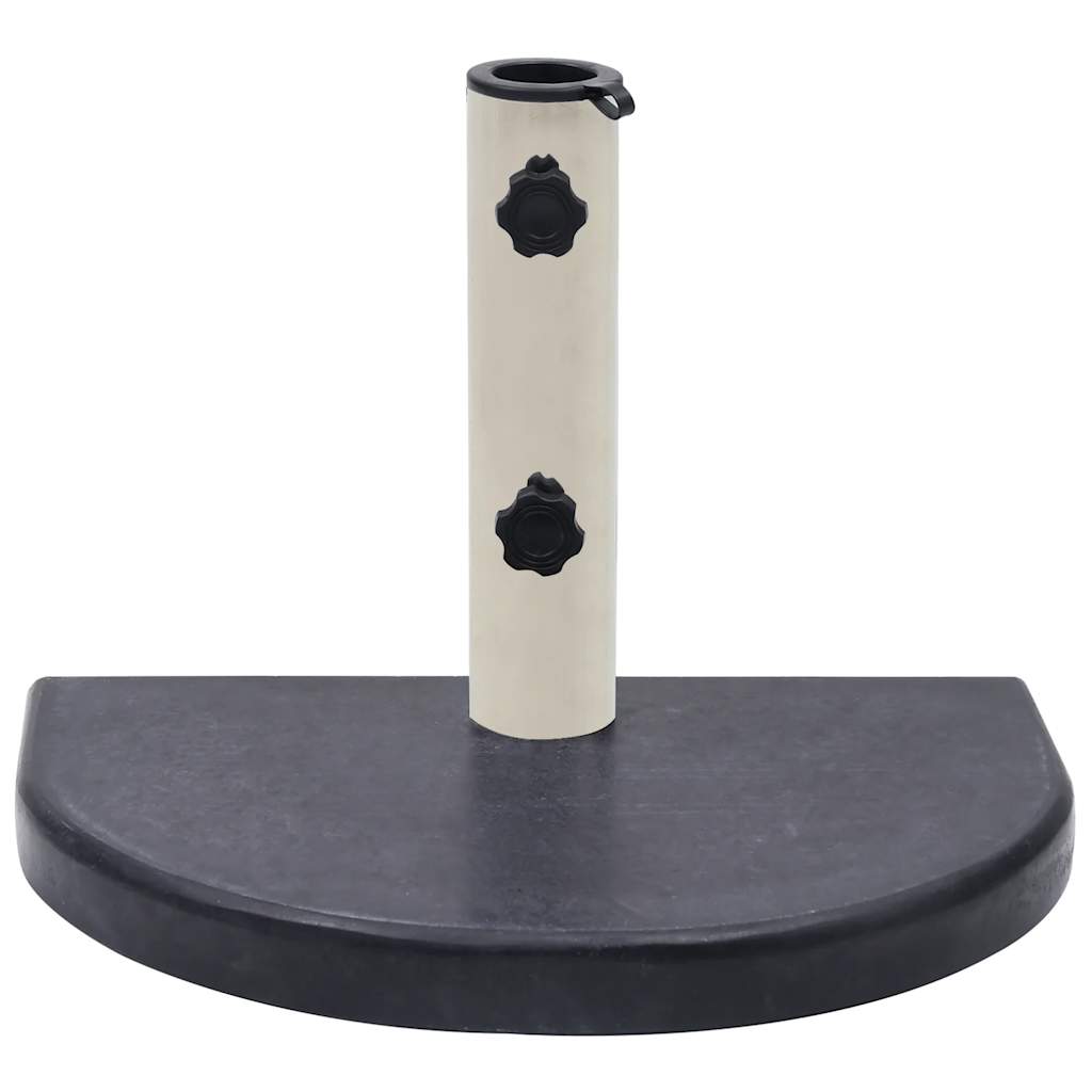 Parasollfot svart 40x28x4 cm granitt