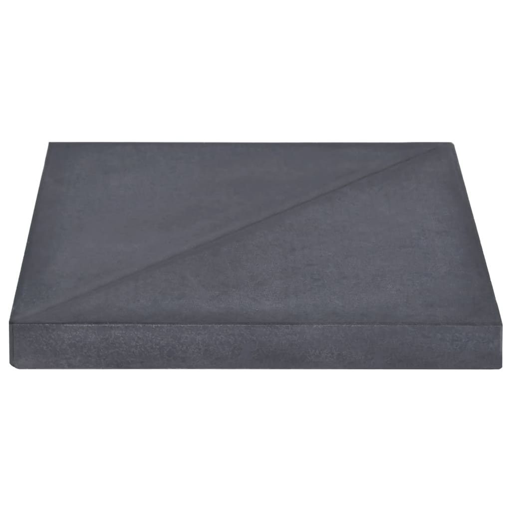 Vektplate for parasoll svart granitt firkantet 15 kg