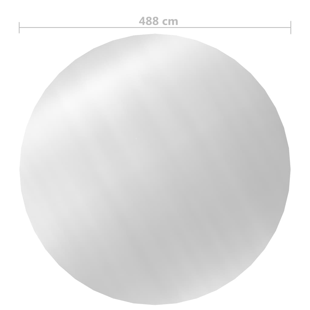 Bassengtrekk sølv 488 cm PE