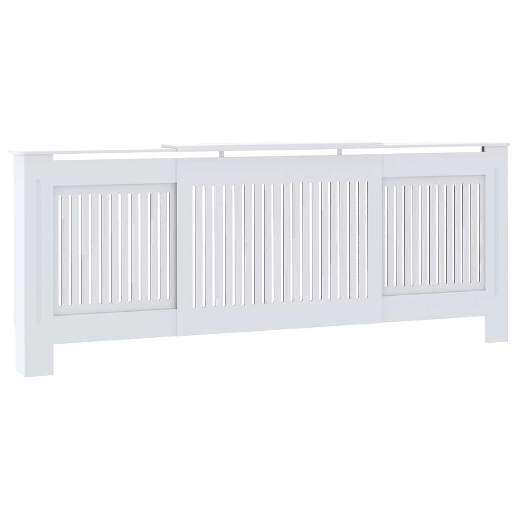 MDF Radiatordeksel 205 cm hvit vidaXL