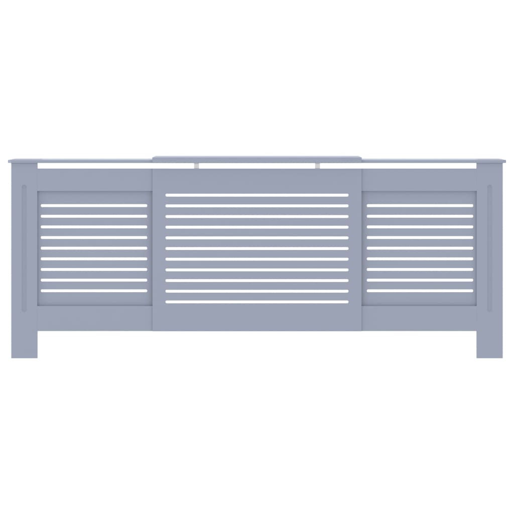 Radiatordeksel MDF grå 205 cm