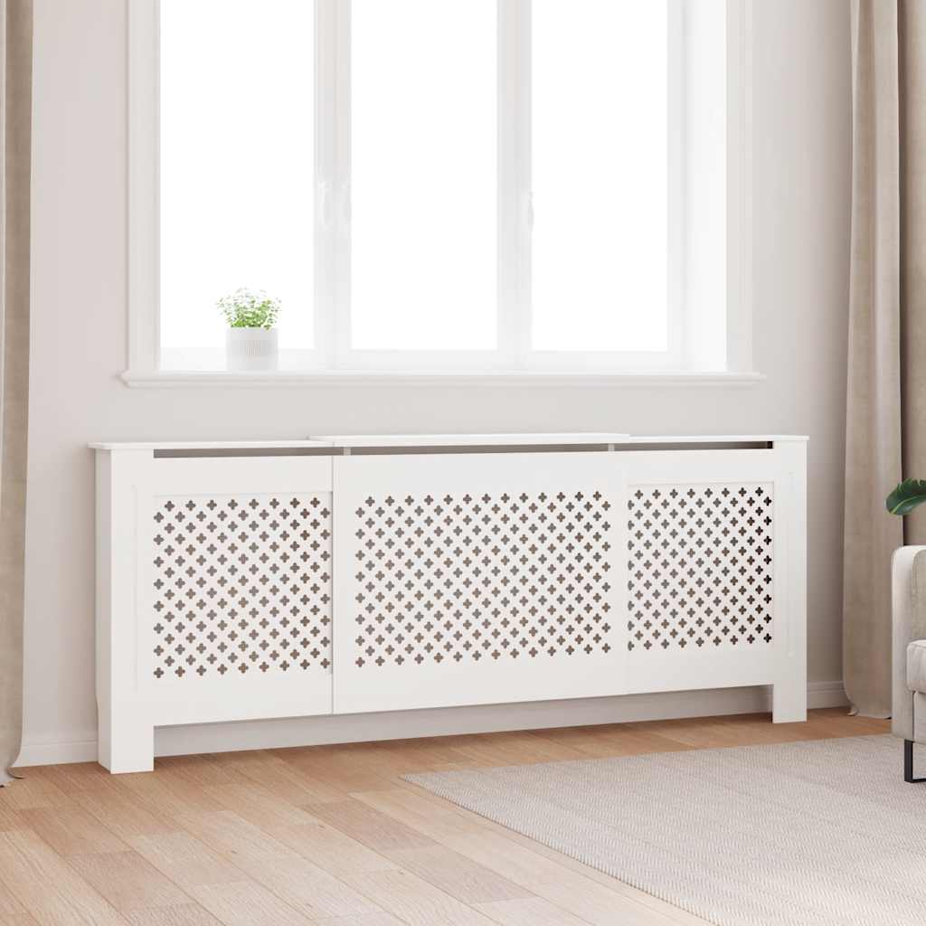 MDF Radiatordeksel 205 cm hvit