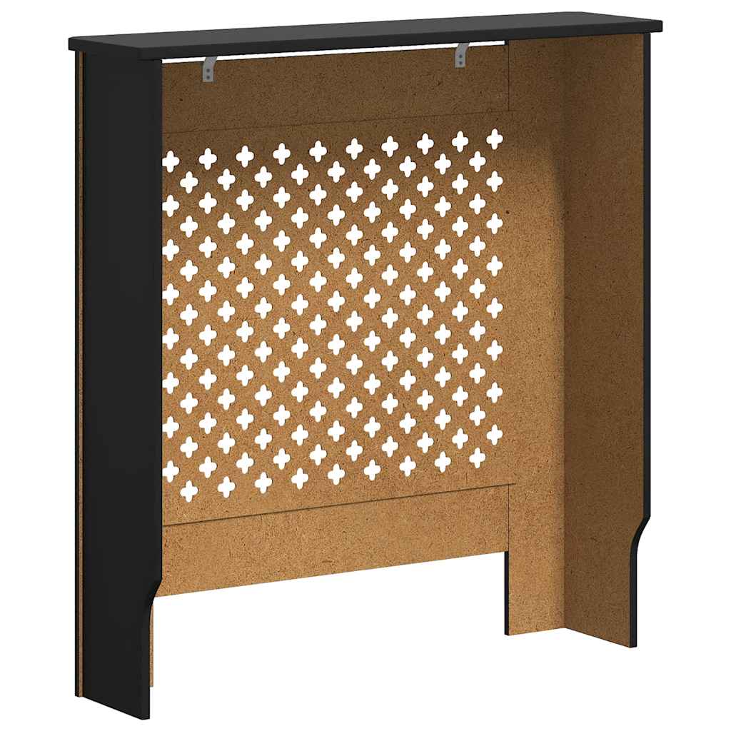 Radiatordeksel MDF svart 78 cm