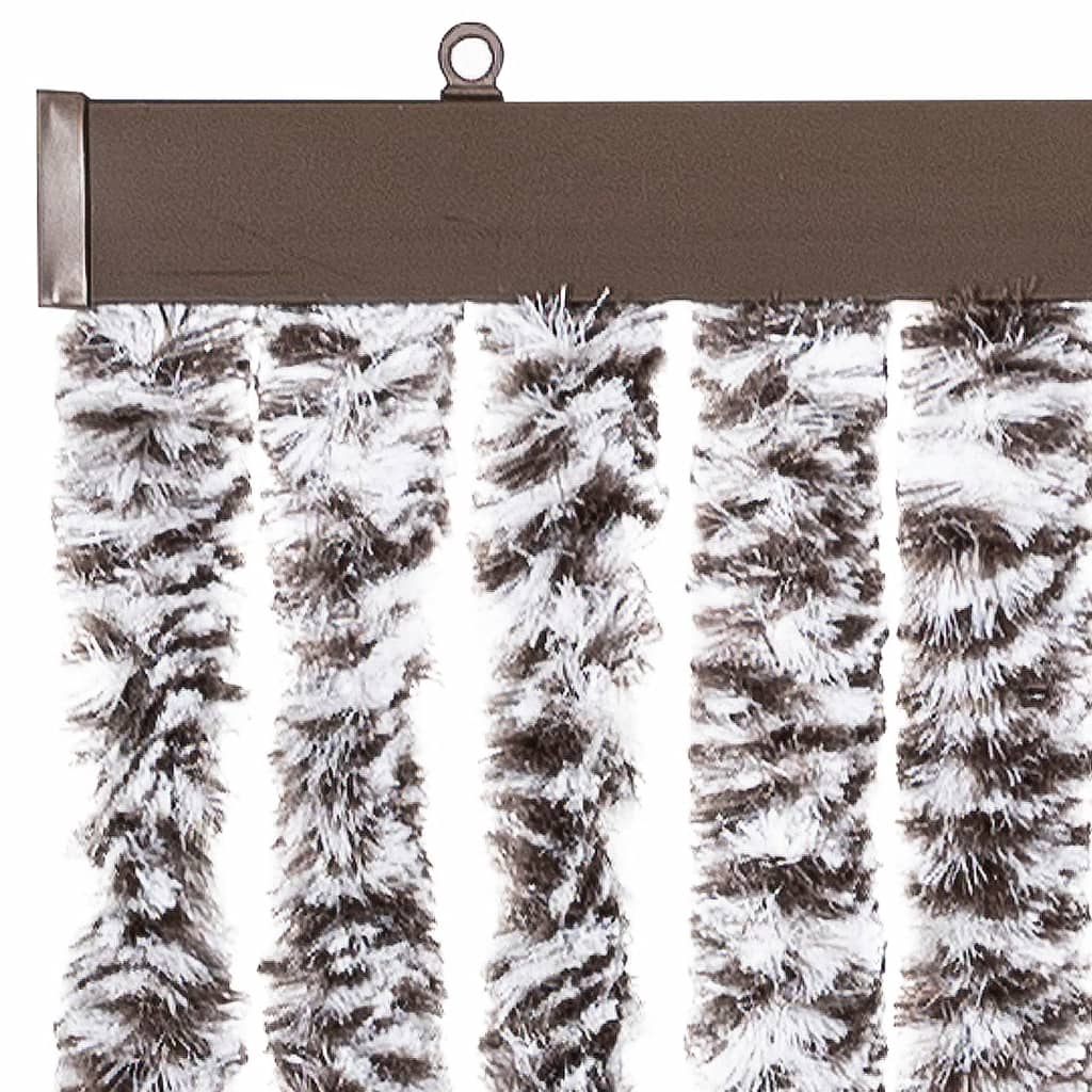Insektgardin brun og beige 90x200 cm chenille