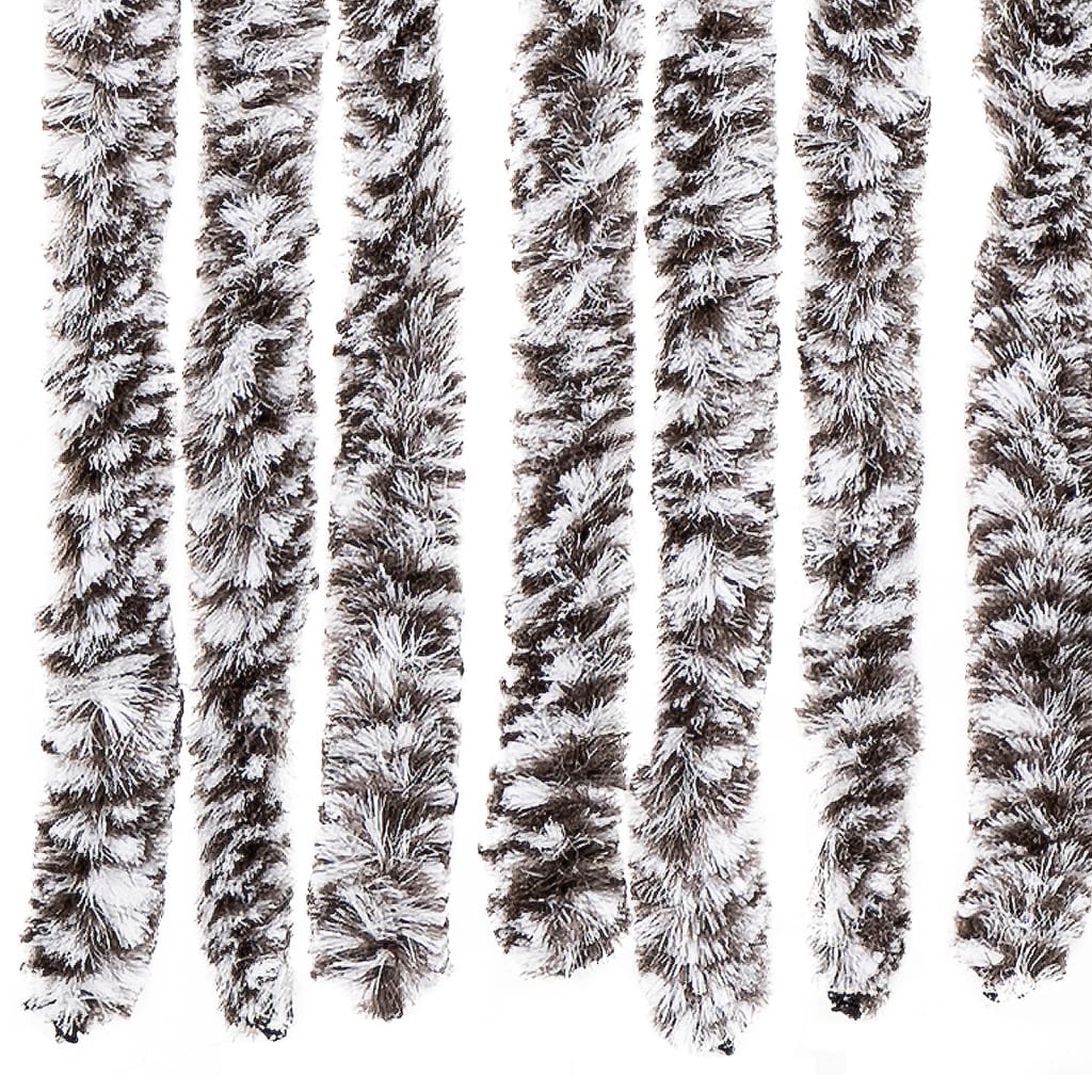 Insektgardin brun og beige 90x200 cm chenille