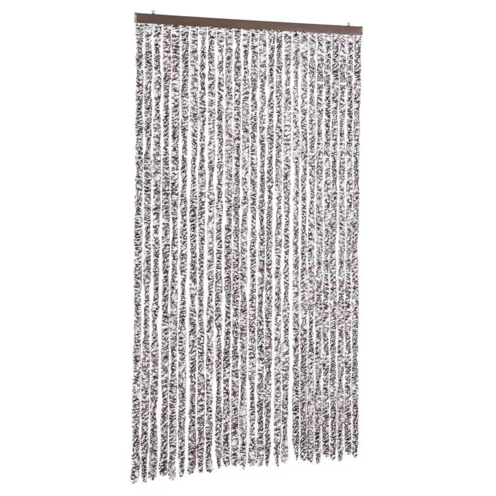Insektgardin brun og beige 118x220 cm chenille