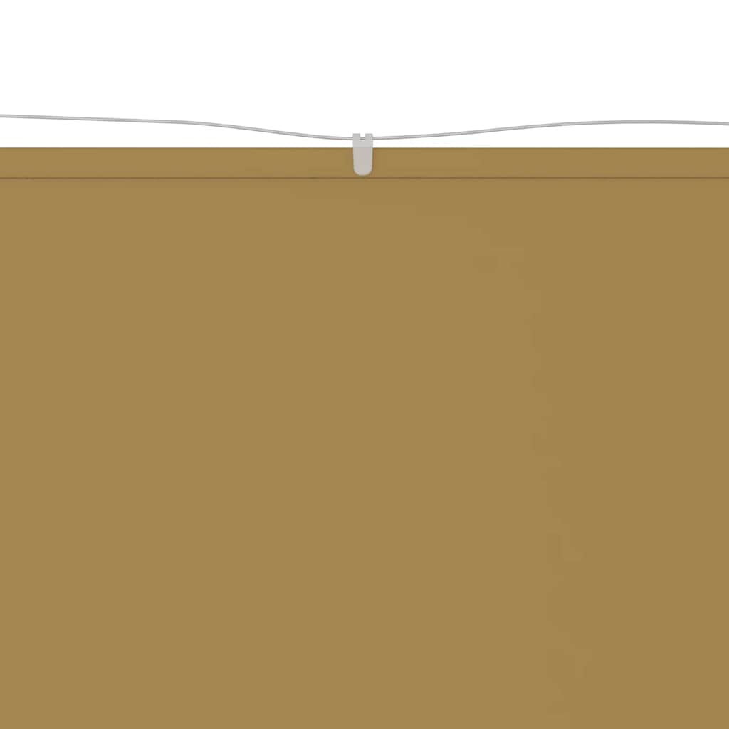 Vertikal markise beige 60x1200 cm oxfordstoff