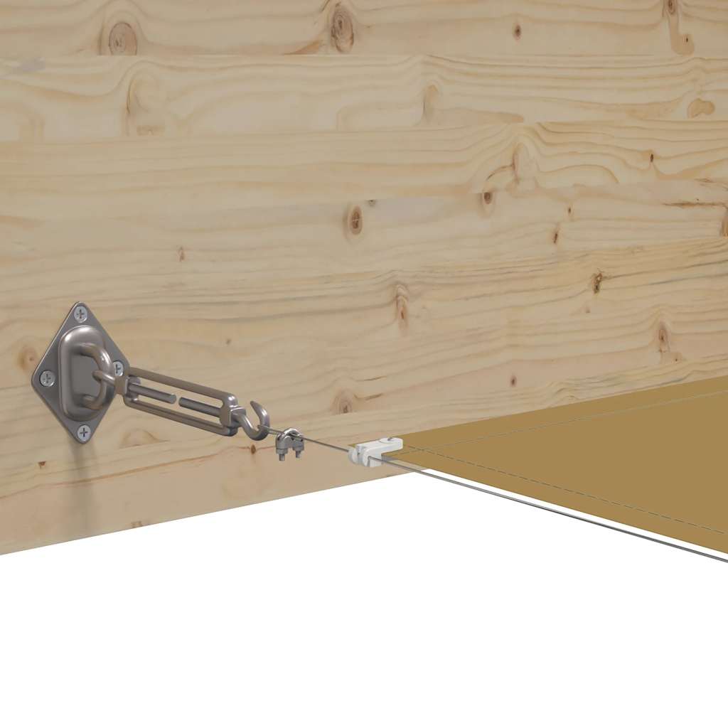 Vertikal markise beige 60x1200 cm oxfordstoff