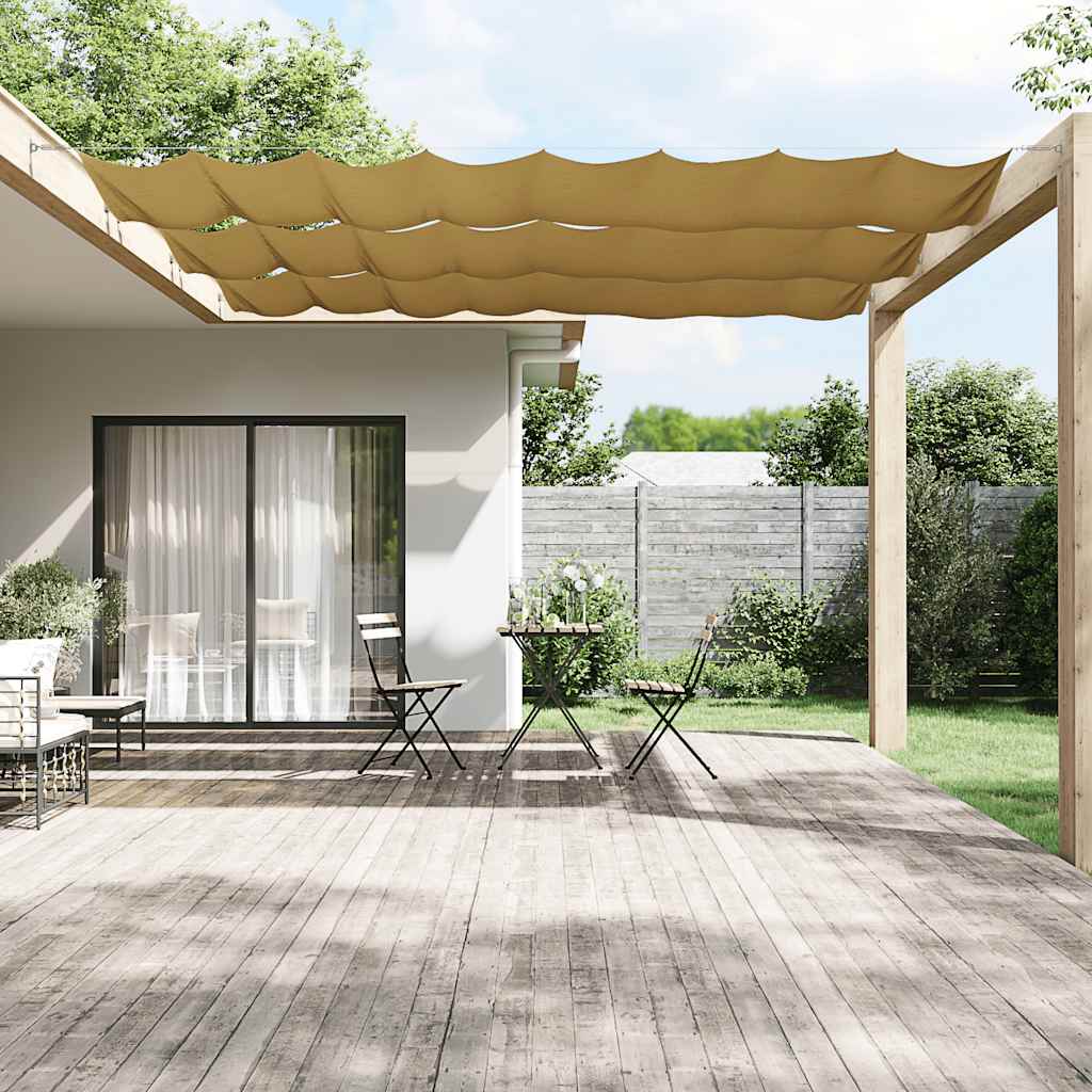 Vertikal markise beige 140x1000 cm oxfordstoff