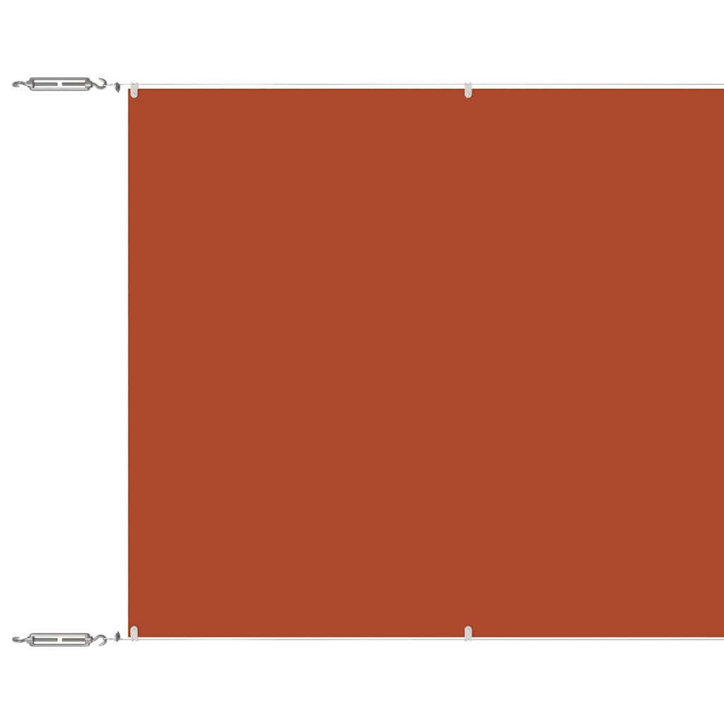 Vertikal markise terrakotta 100x1200 cm oxfordstoff