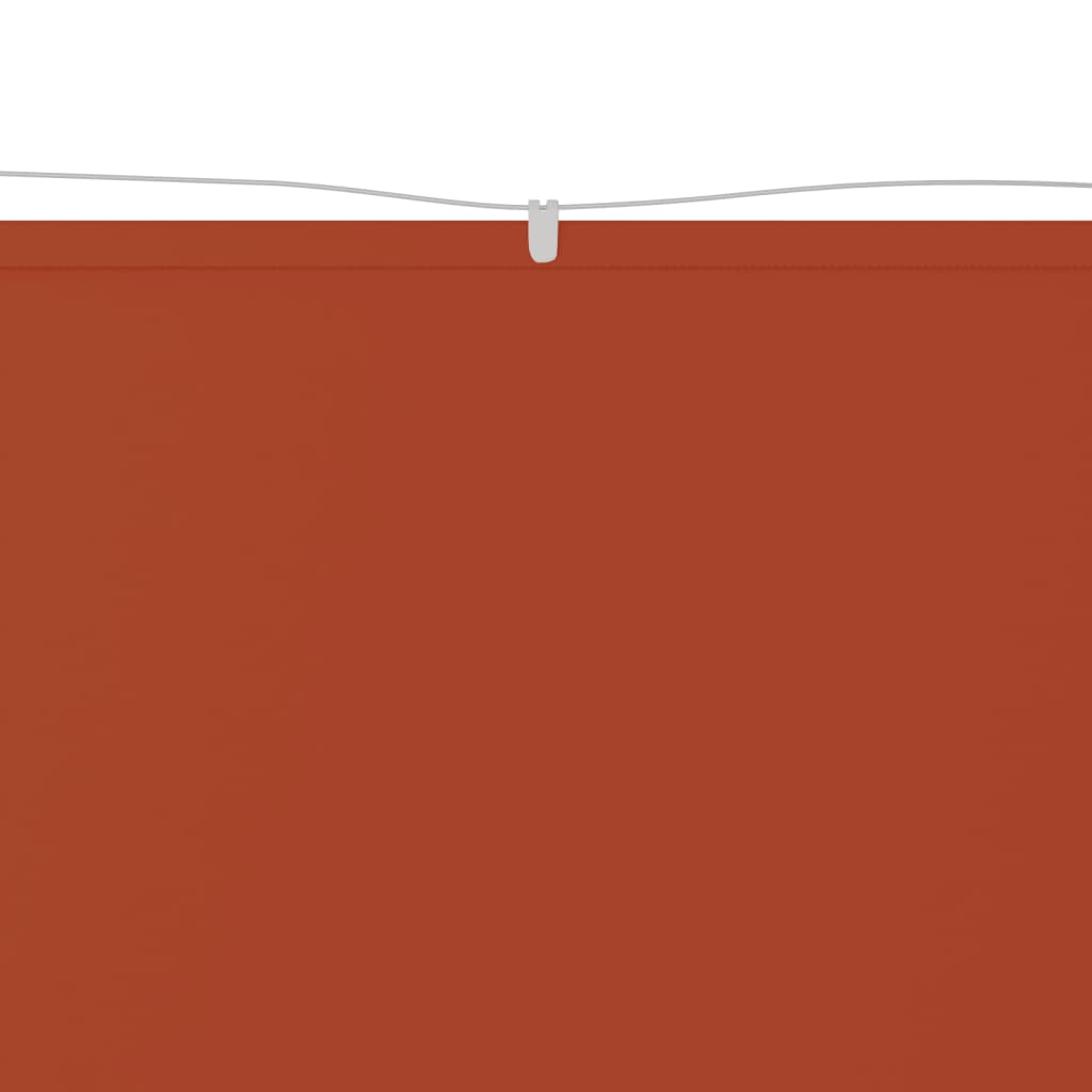 Vertikal markise terrakotta 140x420 cm oxfordstoff