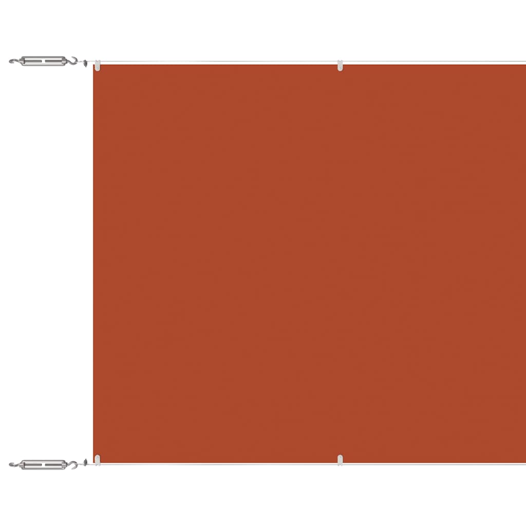 Vertikal markise terrakotta 140x800 cm oxfordstoff