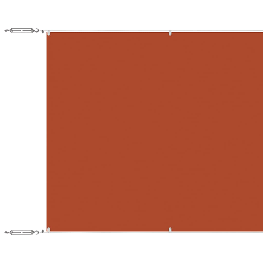 Vertikal markise terrakotta 180x1000 cm oxfordstoff
