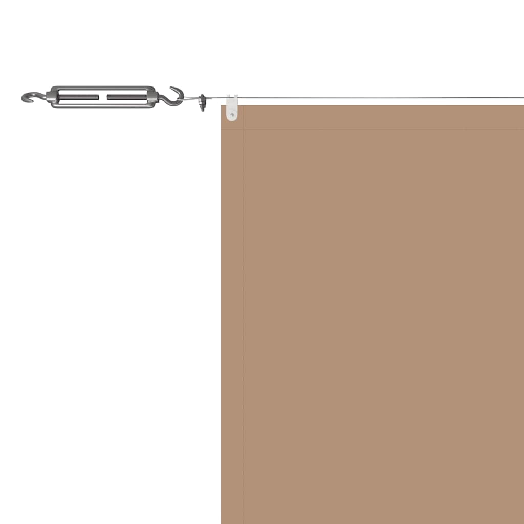 Vertikal markise gråbrun 100x1000 cm oxfordstoff