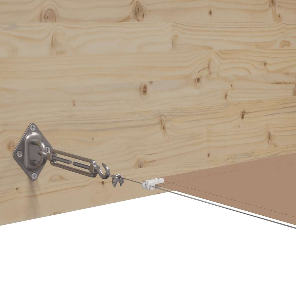 Vertikal markise gråbrun 140x800 cm oxfordstoff