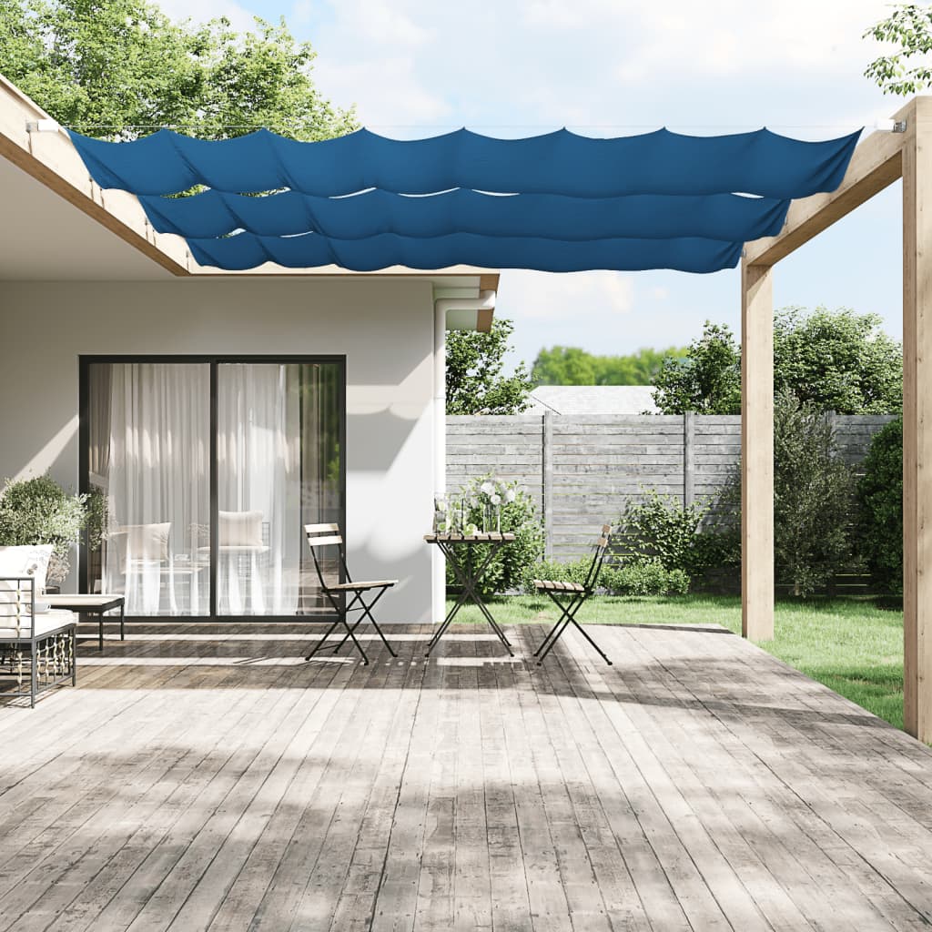 Vertikal markise blå 60x420 cm oxfordstoff