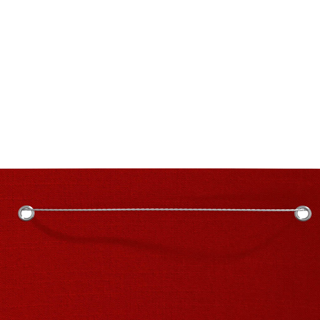 Balkongskjerm rød 80x240 cm oxfordstoff