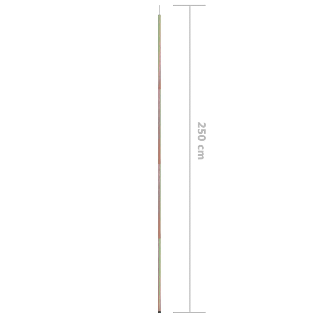 Solseilstang 250 cm galvanisert stål