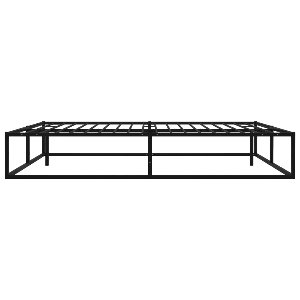 Sengeramme svart metall 140x200 cm