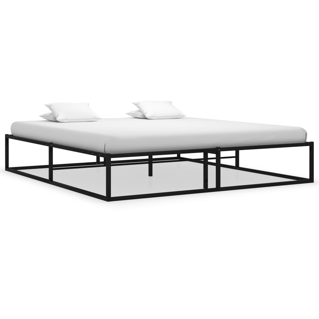 Sengeramme svart metall 160x200 cm