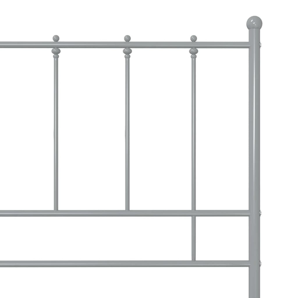 Sengeramme grå metall 100x200 cm vidaXL