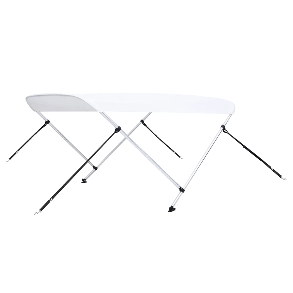Biminitopp 2-buet hvit 180x150x110 cm vidaXL