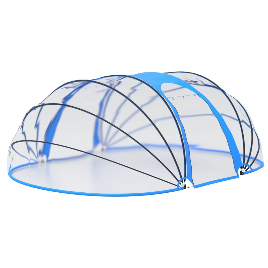Bassengkuppel oval 530x410x210 cm