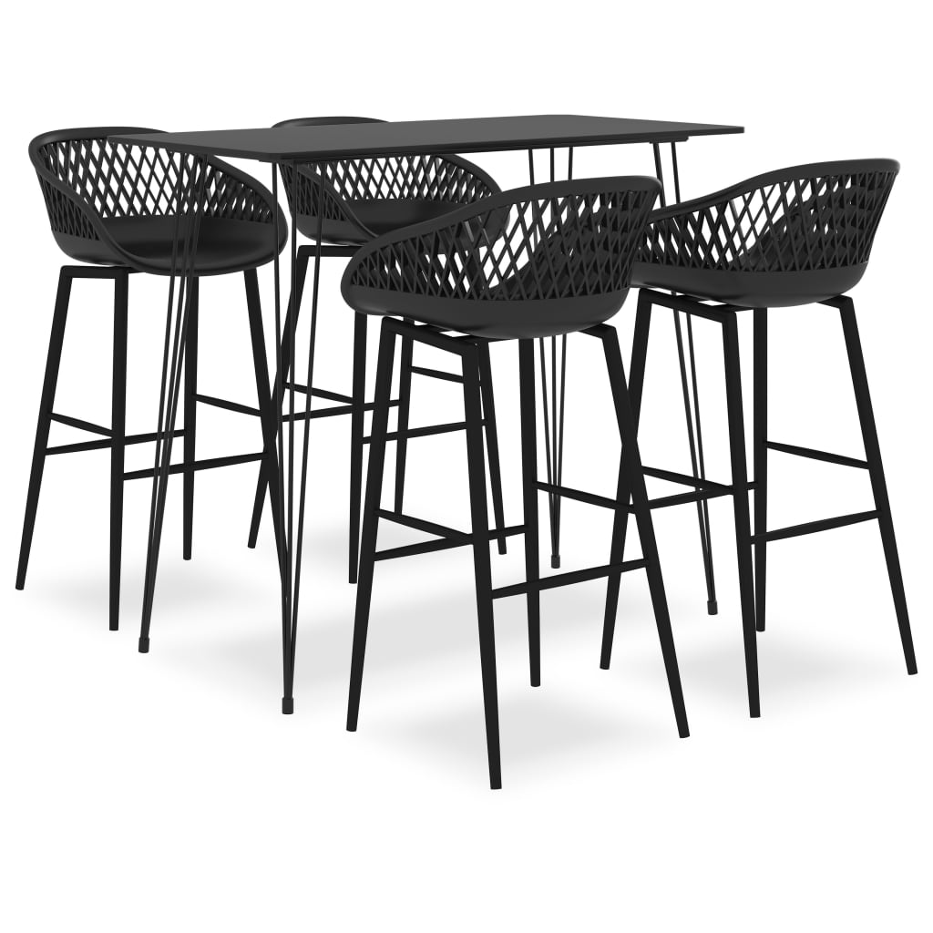 Barsett 5 deler svart