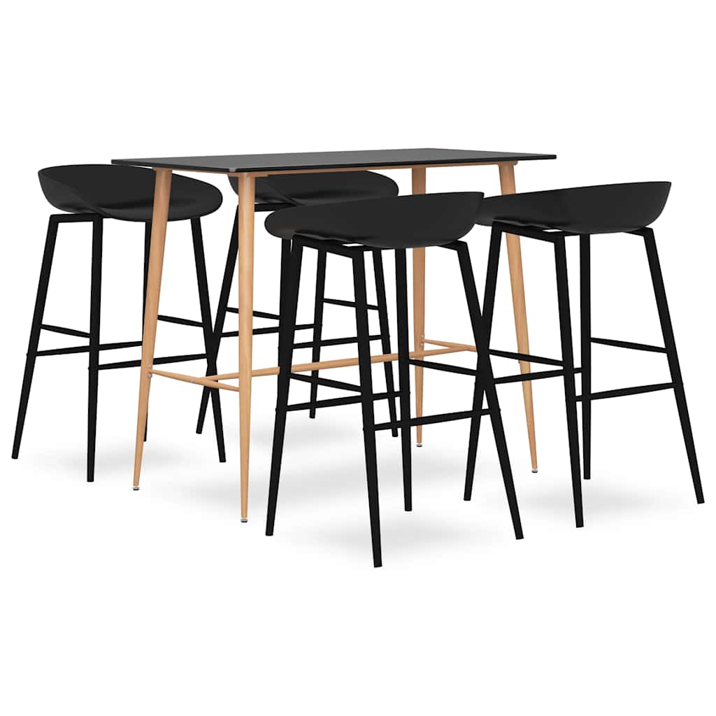 Barsett 5 deler svart