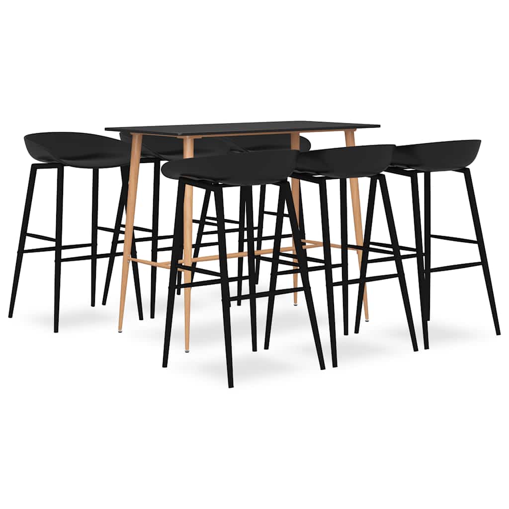 Barsett 7 deler svart