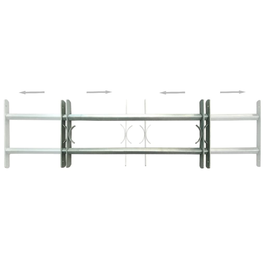 Justerbare vindusgitter 2 stk 700-1050 mm vidaXL