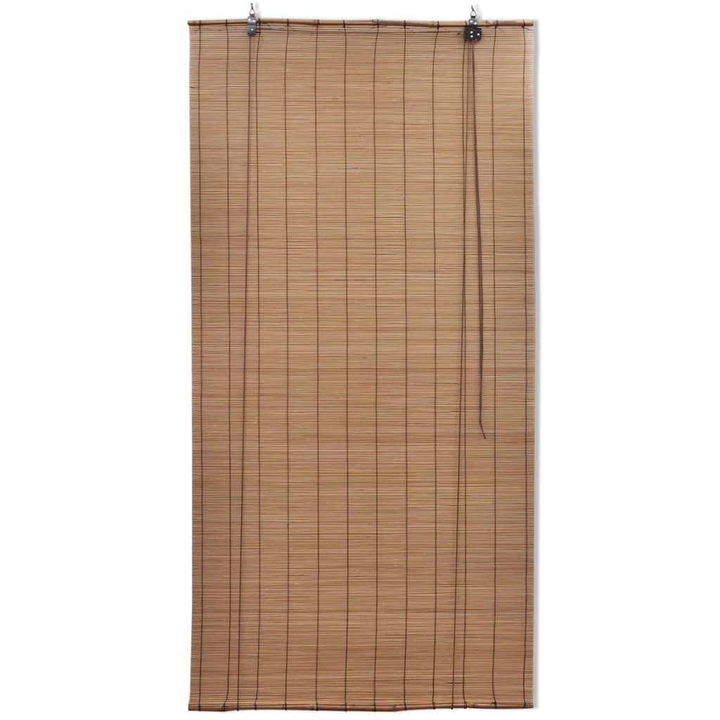 Rullegardiner 2 stk bambus 80x160 cm brun