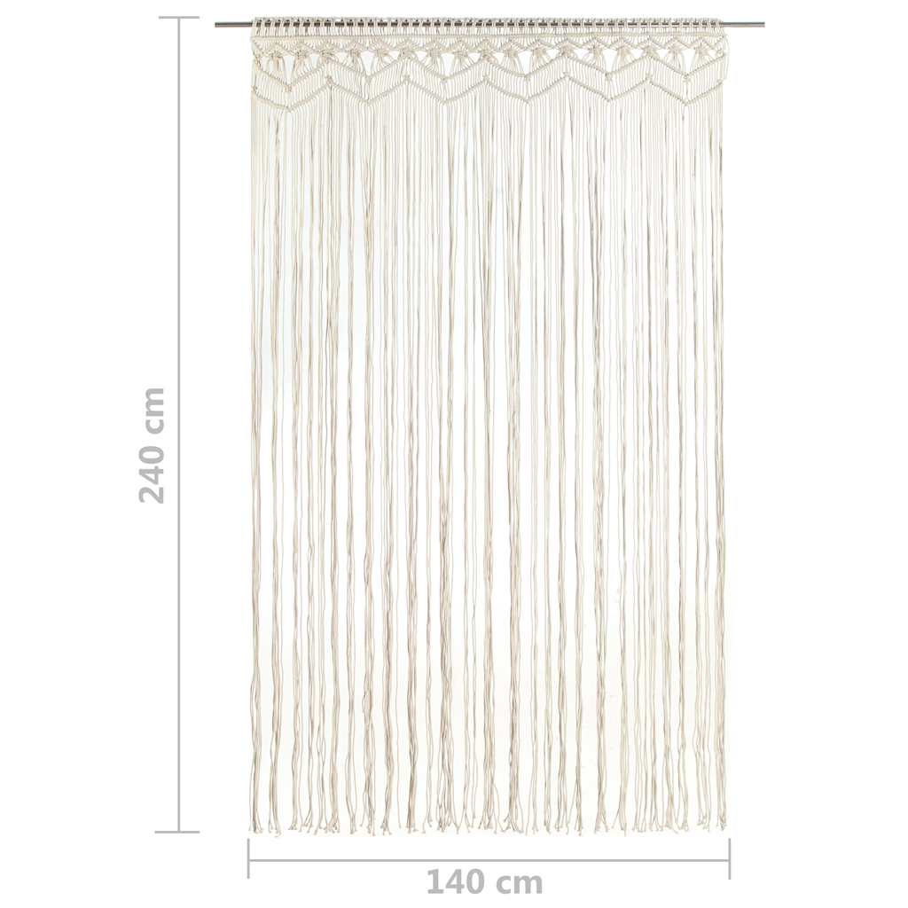 Makramé gardin 140x240 cm bomull