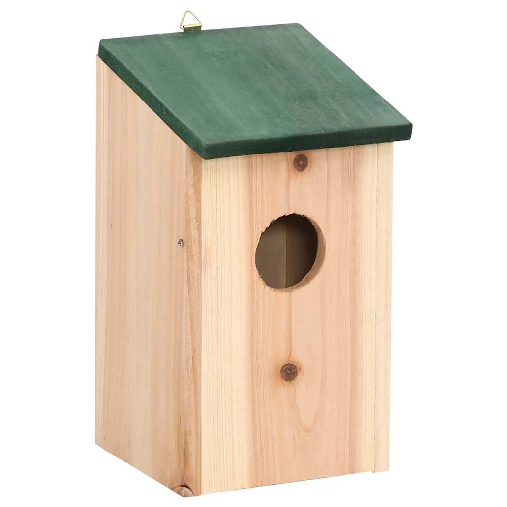 Fuglehus 10 stk heltre gran 12x12x22 cm vidaXL