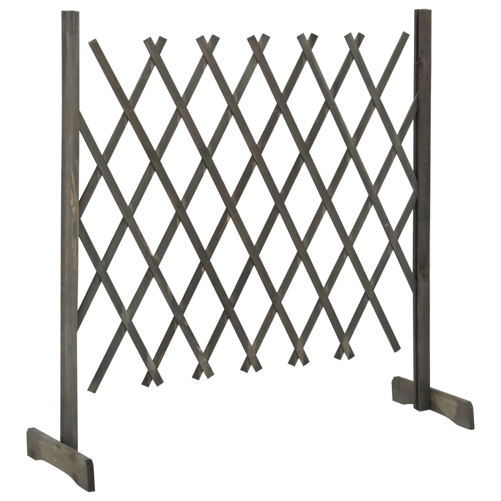 Espaliergjerde grå 120x90 cm heltre gran