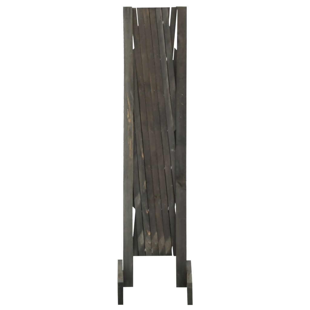 Espaliergjerde grå 120x90 cm heltre gran