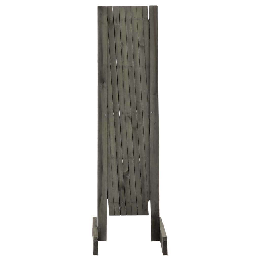Espaliergjerde grå 150x80 cm heltre gran