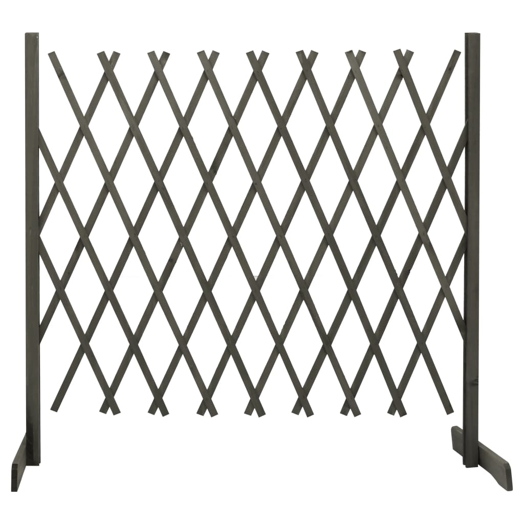 Espaliergjerde grå 180x100 cm heltre gran