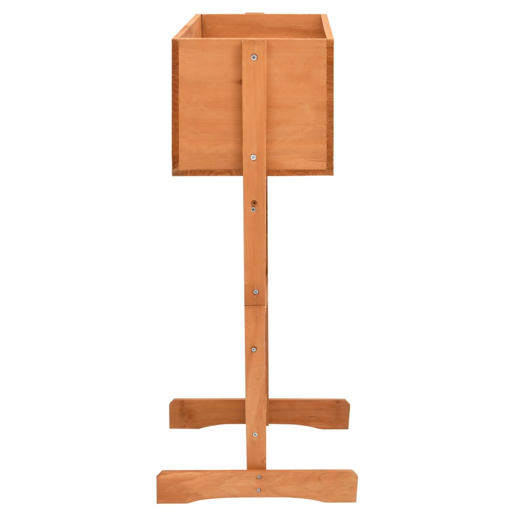 Blomsterkasse med espalier oransje 45x30x74 cm heltre gran