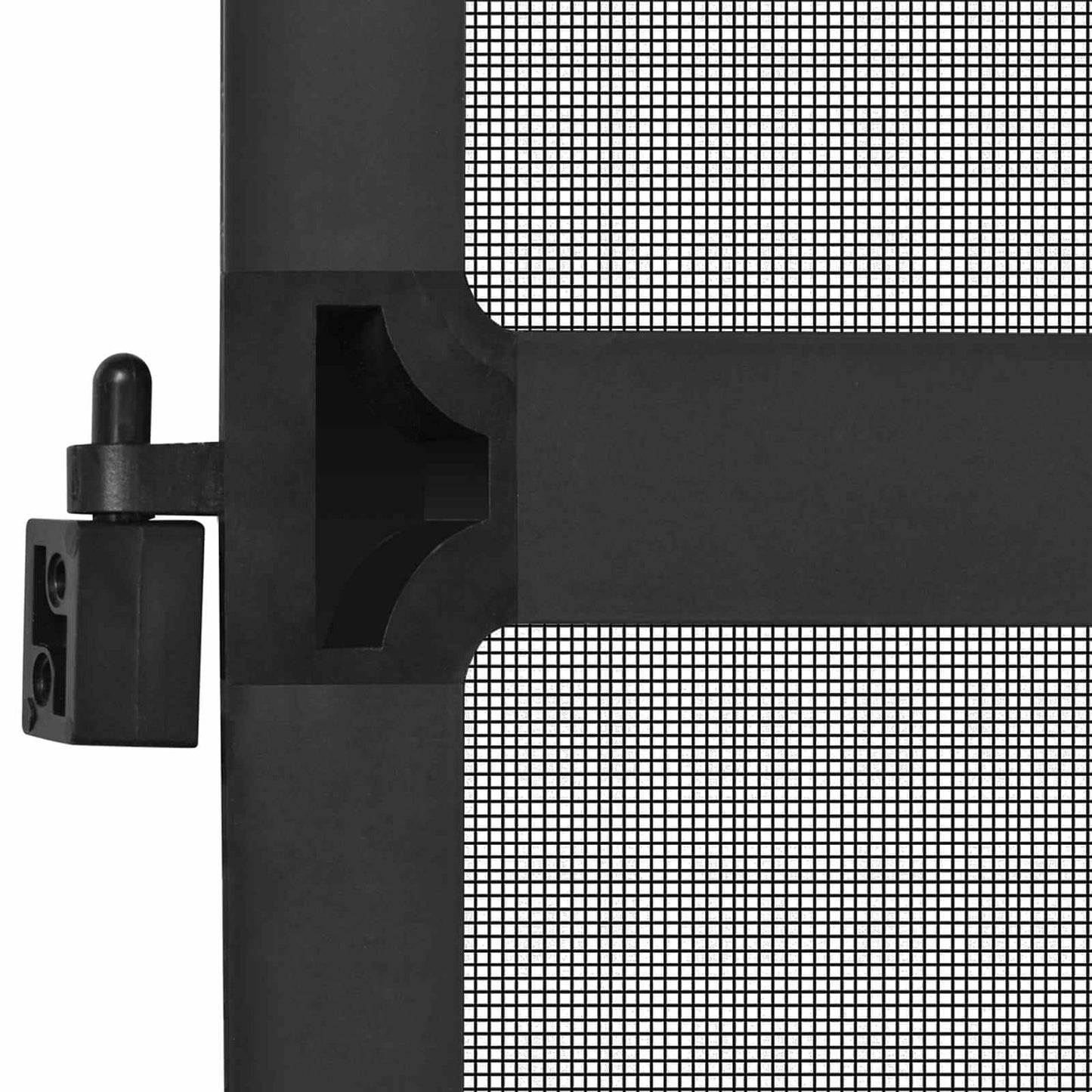 Svingbar Insekt Skjerm Anthracite og svart 100 x 215 cm