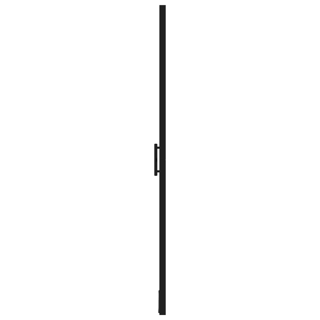 Dusjdør herdet glass 91x195 cm svart