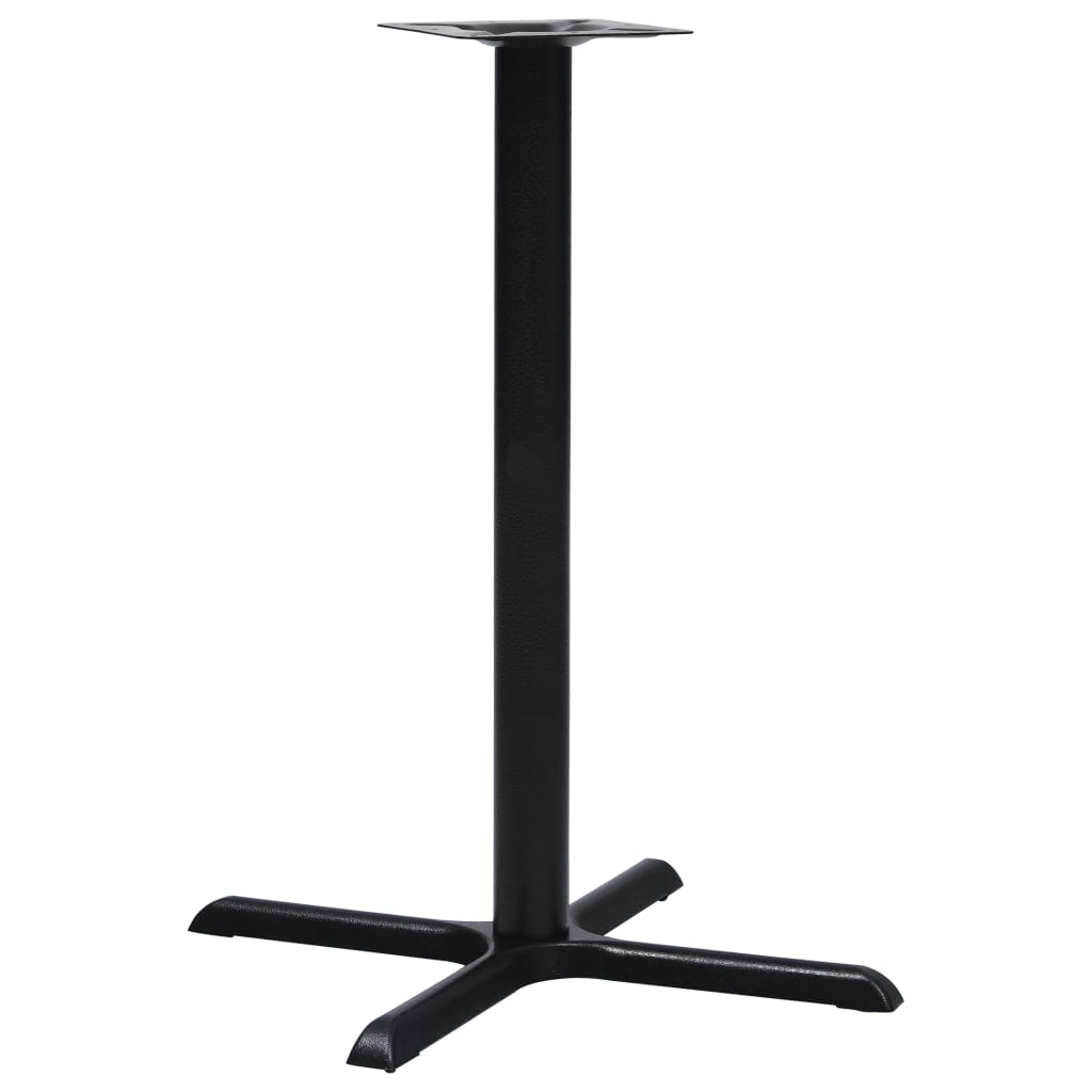 Bordben til bistrobord svart 76x76x107 cm støpejern