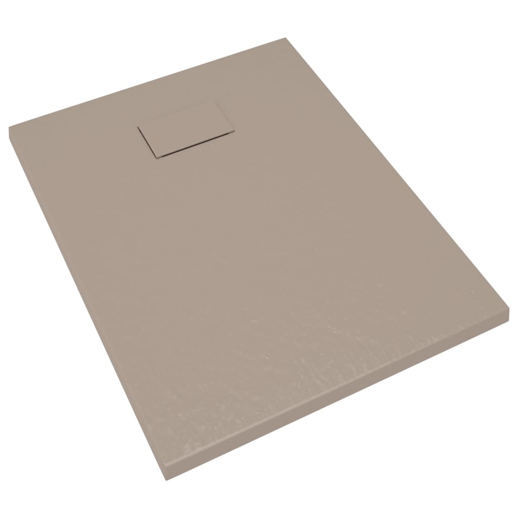 Dusjbrett SMC brun 90x70 cm