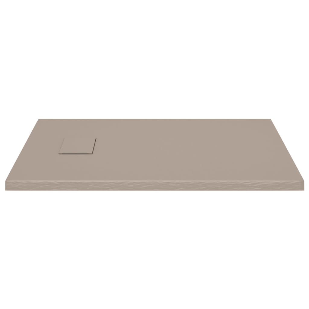 Dusjbrett SMC brun 90x70 cm