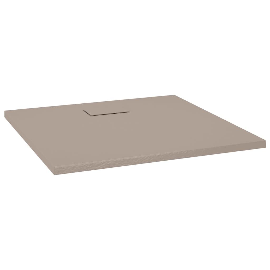 Dusjbrett SMC brun 90x80 cm